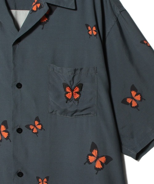 mando(マンド)の「mando / DADAIST BUTTERFLY SHIRTS《ESTNATION EXCLUSIVE》(シャツ/ブラウス・メンズ・ダークブラック/ライトホワイト・3/2)」の9枚目の写真