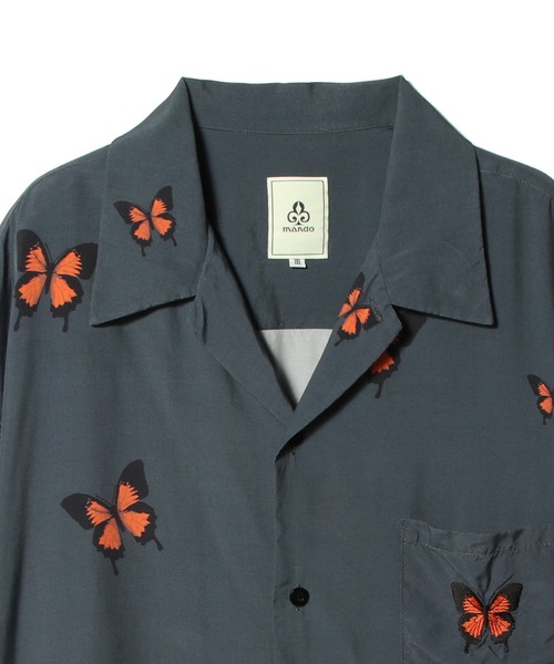 mando(マンド)の「mando / DADAIST BUTTERFLY SHIRTS《ESTNATION EXCLUSIVE》(シャツ/ブラウス・メンズ・ダークブラック/ライトホワイト・3/2)」の12枚目の写真
