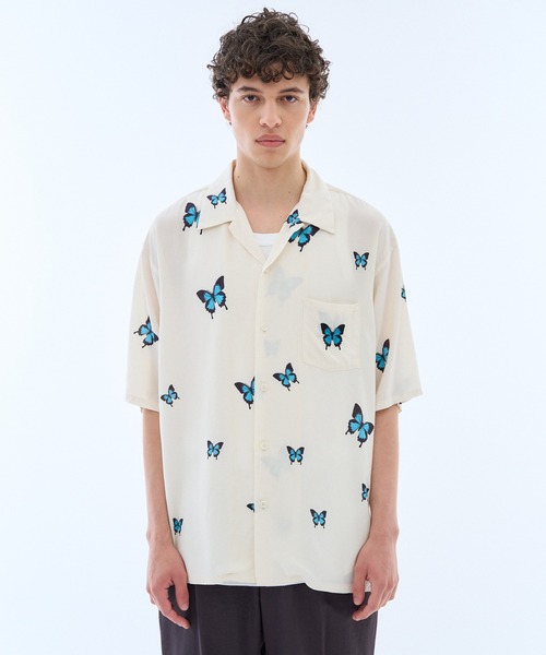 mando(マンド)の「mando / DADAIST BUTTERFLY SHIRTS《ESTNATION EXCLUSIVE》(シャツ/ブラウス・メンズ・ダークブラック/ライトホワイト・3/2)」の20枚目の写真