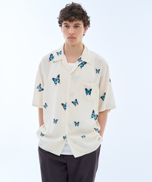 mando(マンド)の「mando / DADAIST BUTTERFLY SHIRTS《ESTNATION EXCLUSIVE》(シャツ/ブラウス・メンズ・ダークブラック/ライトホワイト・3/2)」の21枚目の写真