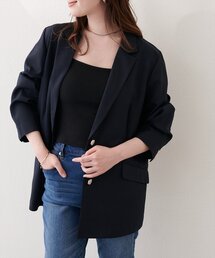 接触冷感マシンウォッシャブル防シワシングルテーラージャケット