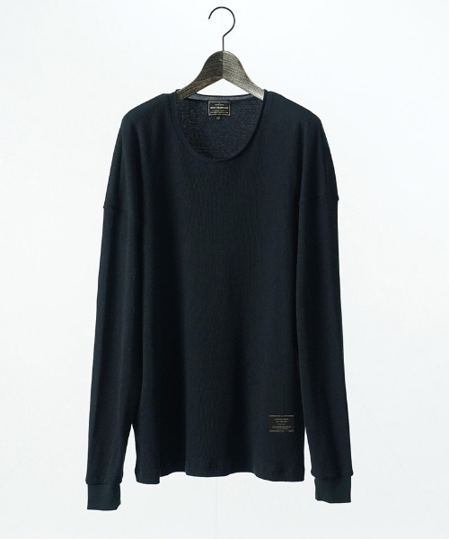 EGO TRIPPING(エゴトリッピング)の「mlt5725-WOOL THERMAL-TEE ウールサーマルカットソー(666705)(Tシャツ/カットソー・メンズ・チャコール/ブラック/オリーブ・48/46)」の6枚目の写真