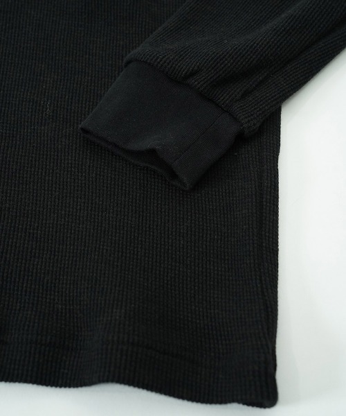 EGO TRIPPING(エゴトリッピング)の「mlt5725-WOOL THERMAL-TEE ウールサーマルカットソー(666705)(Tシャツ/カットソー・メンズ・チャコール/ブラック/オリーブ・48/46)」の10枚目の写真
