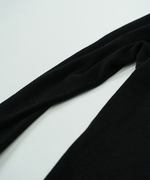 EGO TRIPPING(エゴトリッピング)の「mlt5725-WOOL THERMAL-TEE ウールサーマルカットソー(666705)(Tシャツ/カットソー・メンズ・チャコール/ブラック/オリーブ・48/46)」の12枚目の写真