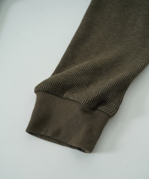 EGO TRIPPING(エゴトリッピング)の「mlt5725-WOOL THERMAL-TEE ウールサーマルカットソー(666705)(Tシャツ/カットソー・メンズ・チャコール/ブラック/オリーブ・48/46)」の18枚目の写真