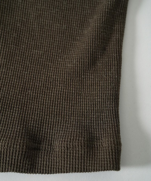 EGO TRIPPING(エゴトリッピング)の「mlt5725-WOOL THERMAL-TEE ウールサーマルカットソー(666705)(Tシャツ/カットソー・メンズ・チャコール/ブラック/オリーブ・48/46)」の19枚目の写真