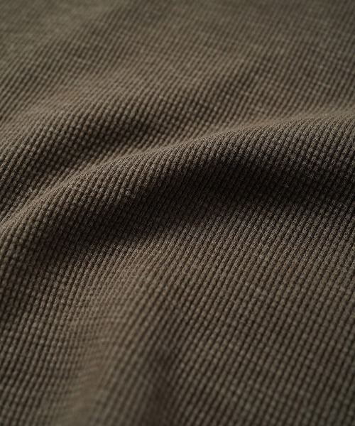 EGO TRIPPING(エゴトリッピング)の「mlt5725-WOOL THERMAL-TEE ウールサーマルカットソー(666705)(Tシャツ/カットソー・メンズ・チャコール/ブラック/オリーブ・48/46)」の20枚目の写真