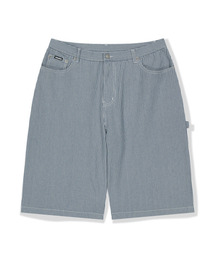WKNDRS（ウィーキャンドース）の「PINSTRIPE SHORTS (L.BLUE)（その他パンツ）」