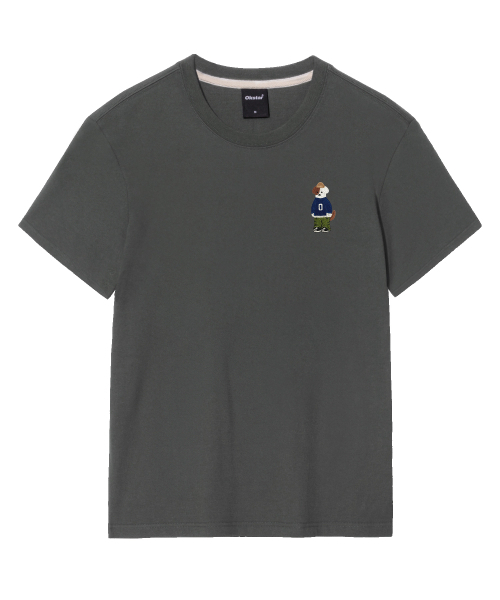 OKSTAR（オクスター）の「ミニミニビーニーブロドック刺繍半袖（Tシャツ/カットソー・レディース・ダークブルー/グレー/ダークグレー/ライトグレー/ライトベージュ/カーキ/ダークグリーン/ネイビー/ホワイト/クリーム/ブラック・X-LARGE/MEDIUM/LARGE/SMALL/2XL/3XL/4XL）」の12枚目の写真
