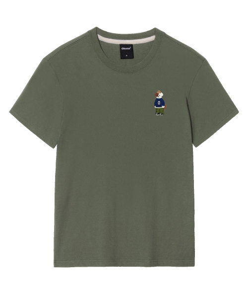 OKSTAR（オクスター）の「ミニミニビーニーブロドック刺繍半袖（Tシャツ/カットソー・レディース・ダークブルー/グレー/ダークグレー/ライトグレー/ライトベージュ/カーキ/ダークグリーン/ネイビー/ホワイト/クリーム/ブラック・X-LARGE/MEDIUM/LARGE/SMALL/2XL/3XL/4XL）」の13枚目の写真