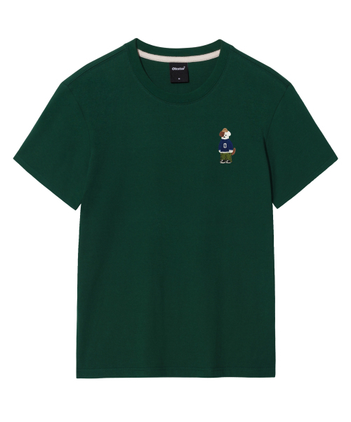 OKSTAR（オクスター）の「ミニミニビーニーブロドック刺繍半袖（Tシャツ/カットソー・レディース・ダークブルー/グレー/ダークグレー/ライトグレー/ライトベージュ/カーキ/ダークグリーン/ネイビー/ホワイト/クリーム/ブラック・X-LARGE/MEDIUM/LARGE/SMALL/2XL/3XL/4XL）」の20枚目の写真