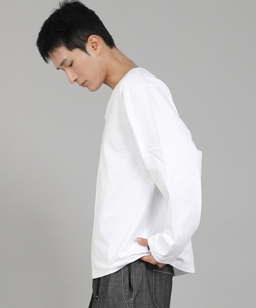 SAINTCREW（セントクルー）の「無地Vネック長袖Tシャツ RVL-877 ホワイト（Tシャツ/カットソー・メンズ・その他・MEDIUM/LARGE/X-LARGE/XXXX-LARGE/XXX-LARGE/XX-LARGE）」の13枚目の写真