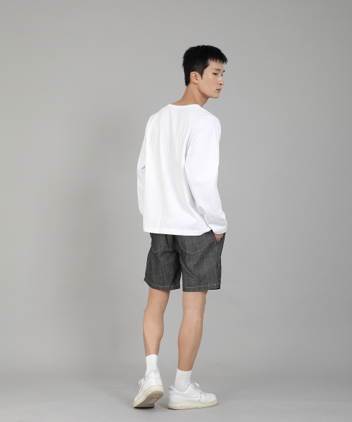 SAINTCREW（セントクルー）の「無地Vネック長袖Tシャツ RVL-877 ホワイト（Tシャツ/カットソー・メンズ・その他・MEDIUM/LARGE/X-LARGE/XXXX-LARGE/XXX-LARGE/XX-LARGE）」の4枚目の写真