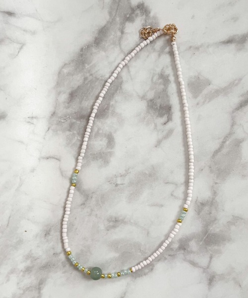 YU-KA:リラックスビーズネックレス Relaxing Beaded Necklace