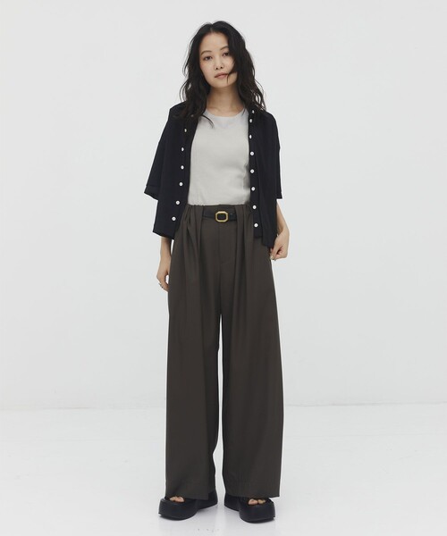 UNITED TOKYO(ユナイテッドトウキョウ)の「【万能】レイヤードホルターカップインキャミソール|夏服/ウォッシャブル/ブラトップ/シーズンレス/極上の着心地(キャミソール・レディース・ブラック/ベージュ・FREE)」の12枚目の写真