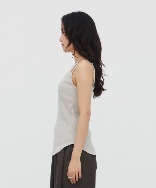 UNITED TOKYO(ユナイテッドトウキョウ)の「【万能】レイヤードホルターカップインキャミソール|夏服/ウォッシャブル/ブラトップ/シーズンレス/極上の着心地(キャミソール・レディース・ブラック/ベージュ・FREE)」の10枚目の写真