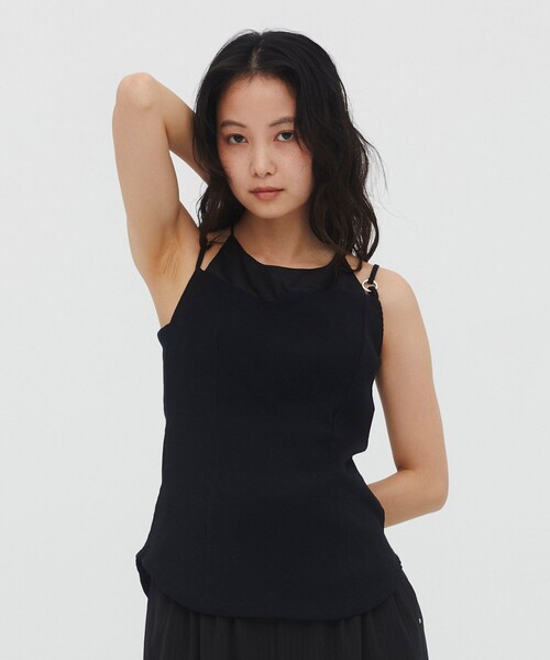 UNITED TOKYO(ユナイテッドトウキョウ)の「【万能】レイヤードホルターカップインキャミソール|夏服/ウォッシャブル/ブラトップ/シーズンレス/極上の着心地(キャミソール・レディース・ブラック/ベージュ・FREE)」の22枚目の写真