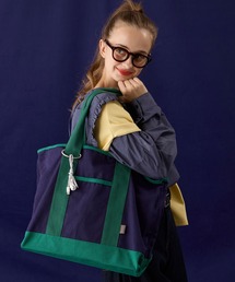 【BONLECILL Marche】《保冷ポケット付き》キャンバスBIGトートバッグ/マザーズバッグ