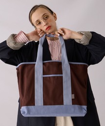 【BONLECILL Marche】《保冷ポケット付き》キャンバスBIGトートバッグ/マザーズバッグ