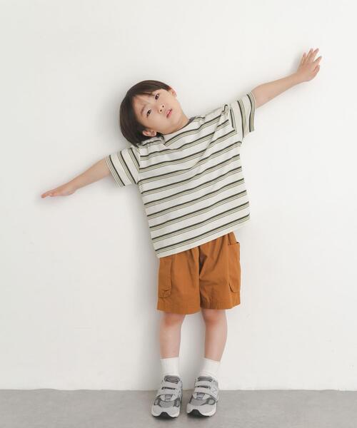 URBAN RESEARCH DOORS(アーバンリサーチドアーズ)の「『150サイズあり』ランダムボーダーワイドTシャツ(KIDS)(Tシャツ/カットソー・キッズ・アイボリー/ネイビー・105/135/150/120)」の8枚目の写真