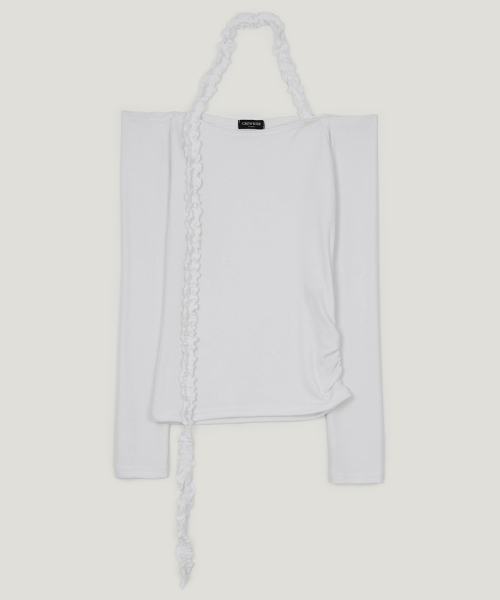 GROWHIDE（グロウハイド）の「ベルビン ホルターツイストオフ 長袖Tシャツ_グレー（Tシャツ/カットソー・レディース・グレー・FREE）」の8枚目の写真