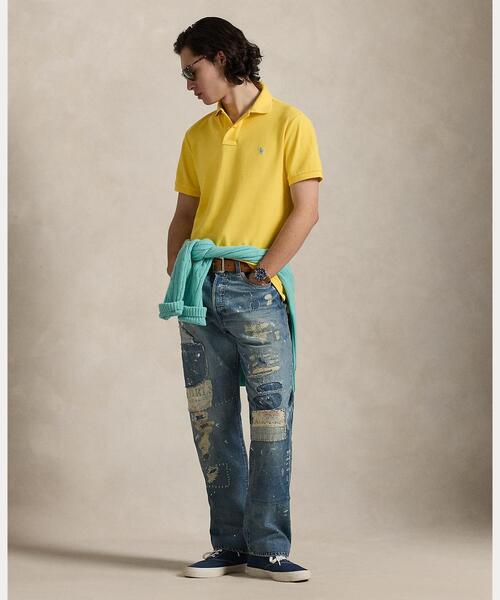 POLO RALPH LAUREN(ポロ ラルフ ローレン)の「カスタム スリム フィット メッシュ ポロシャツ(ポロシャツ・メンズ・イエロー・L/M/S)」の3枚目の写真