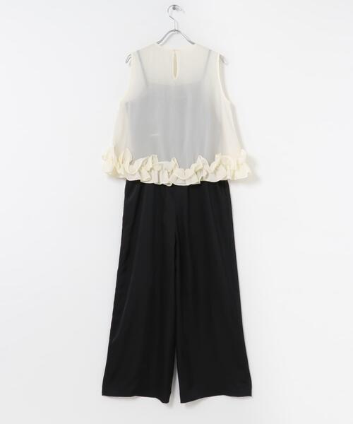 URBAN RESEARCH ROSSO WOMEN(アーバンリサーチ ロッソ)の「フリルヘムブラウスセットアップ(その他パンツ・レディース・ライトブルー/オフホワイト・FREE)」の20枚目の写真