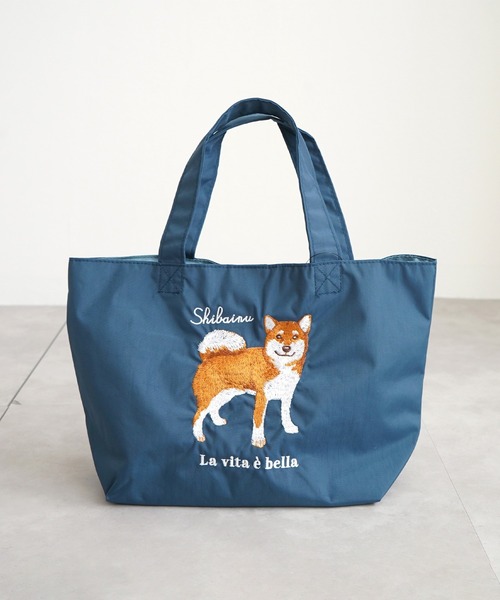 e-zakkamania stores(イーザッカマニアストアーズ)の「アニマル刺繍プチトートバッグ(トートバッグ・レディース・グリーン/ブルー/グレー/ダークグレー/アイボリー/ネイビー/ベージュ・-)」の16枚目の写真