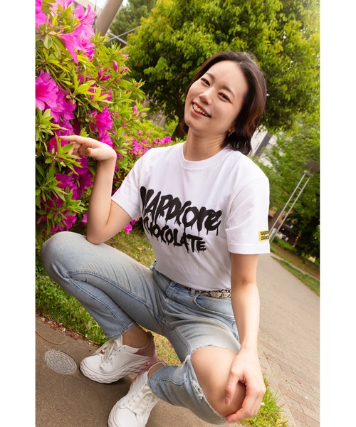 ハードコアチョコレート(ハードコアチョコレート)の「フルメルティッドハードコアチョコレート ベーシックロゴTシャツ(氷点下クールブラック)(Tシャツ/カットソー・メンズ・ホワイト・XX-LARGE/X-LARGE/LARGE)」の2枚目の写真