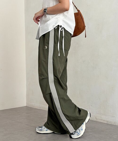 U.S. POLO ASSN.(ユーエスポロアッスン)の「【U.S. POLO ASSN.】サイドラインナイロンタックパンツ(その他パンツ・レディース・ブラック/ホワイト/ネイビー/カーキ・FREE)」の17枚目の写真