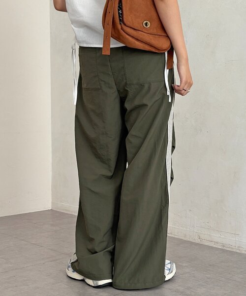 U.S. POLO ASSN.(ユーエスポロアッスン)の「【U.S. POLO ASSN.】サイドラインナイロンタックパンツ(その他パンツ・レディース・ブラック/ホワイト/ネイビー/カーキ・FREE)」の18枚目の写真