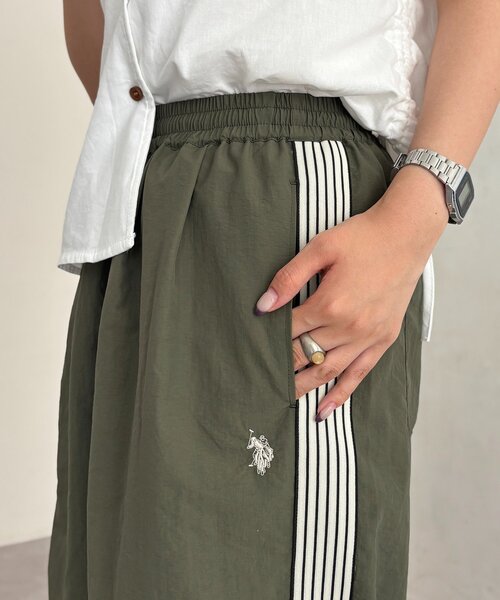 U.S. POLO ASSN.(ユーエスポロアッスン)の「【U.S. POLO ASSN.】サイドラインナイロンタックパンツ(その他パンツ・レディース・ブラック/ホワイト/ネイビー/カーキ・FREE)」の20枚目の写真