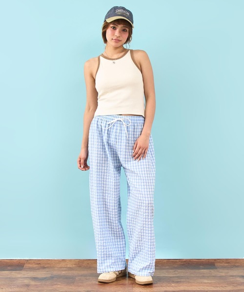 anap mimpi(アナップミンピ)の「バイカラー 刺繍 ロゴ キャップ(キャップ・レディース・ベージュ/ダークグレー・F)」の8枚目の写真