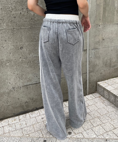ROGER AND RAW(ロジャーアンドロウ)の「バイカラー サイドラインスウェットパンツ(スウェットパンツ・レディース・ブラック/グレー・FREE)」の10枚目の写真