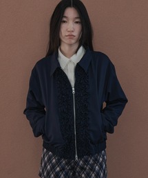 FEKETE（フェケテ）の「double zip-up frill blouson / ダブルジップコンパクトフリルブルゾン（ブルゾン）」
