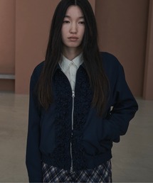 FEKETE（フェケテ）の「double zip-up frill blouson / ダブルジップコンパクトフリルブルゾン（ブルゾン）」