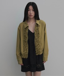 FEKETE（フェケテ）の「double zip-up frill blouson / ダブルジップコンパクトフリルブルゾン（ブルゾン）」