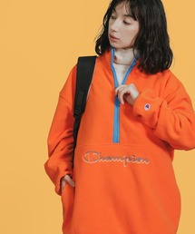 Champion | Champion/チャンピオン HALF ZIP JACKET ハーフジップ ジャケット フリース フロント ブランドロゴ 刺繍 パイピング メンズ レディース 2026年秋冬 秋服(スウェット)