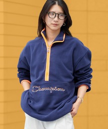 Champion | Champion/チャンピオン HALF ZIP JACKET ハーフジップ ジャケット フリース フロント ブランドロゴ 刺繍 パイピング メンズ レディース 2026年秋冬 秋服(スウェット)