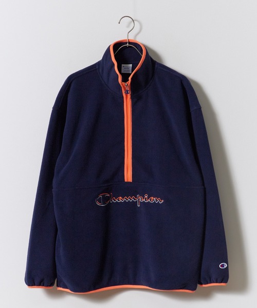 Champion（チャンピオン）の「Champion/チャンピオン HALF ZIP JACKET ハーフジップ ジャケット フリース フロント ブランドロゴ 刺繍 パイピング メンズ レディース 2026年秋冬 秋服（スウェット・メンズ・ブラック/ネイビー/イエロー系/ライトオレンジ系・M/L）」の21枚目の写真
