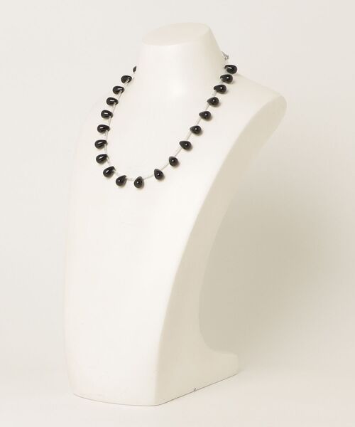 PRANK PROJECT(プランクプロジェクト)の「ドロップオニキスネックレス / Drop Onyx Necklace(ネックレス・レディース・ブラック・FREE)」の2枚目の写真