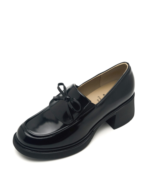 APIED MARCHE(アピエド マルシェ)の「アビニョン ボウ ミドル 牛革 ローファー 6.5cm -PM3029 (1カラー)(ローファー・レディース・ブラック・25cm/24.5cm/24cm/22.5cm/23cm/23.5cm)」の6枚目の写真