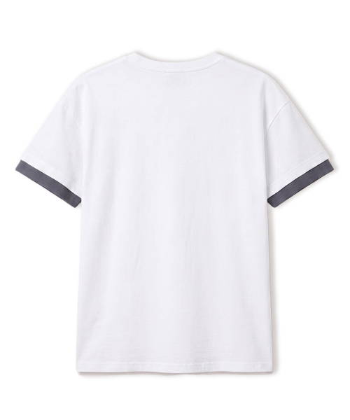 VANNWORKS（バンワークス）の「[クロップ] レイヤードロールアップ半袖Tシャツ (VS0301) ホワイト（Tシャツ/カットソー・レディース・その他・MEDIUM/LARGE/X-LARGE）」の3枚目の写真
