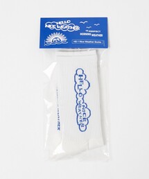 NICE WEATHER（ナイスウェザー）の「【別注】＜HELLO SUNRISE＞ロゴ ソックス（ソックス/靴下）」