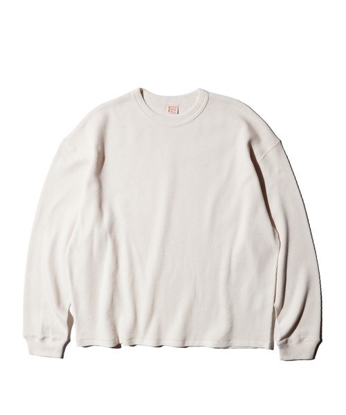 TOWNCRAFT(タウンクラフト)の「TOWNCRAFT / タウンクラフト COTTON THERMAL CREW TEE コットン サーマル クルーネックTシャツ(Tシャツ/カットソー・メンズ・ナチュラル/ネイビー/ピンク/ブラック/グレー・MEDIUM/LARGE)」の3枚目の写真