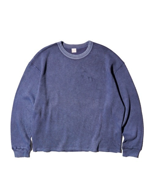 TOWNCRAFT(タウンクラフト)の「TOWNCRAFT / タウンクラフト COTTON THERMAL CREW TEE コットン サーマル クルーネックTシャツ(Tシャツ/カットソー・メンズ・ナチュラル/ネイビー/ピンク/ブラック/グレー・MEDIUM/LARGE)」の4枚目の写真