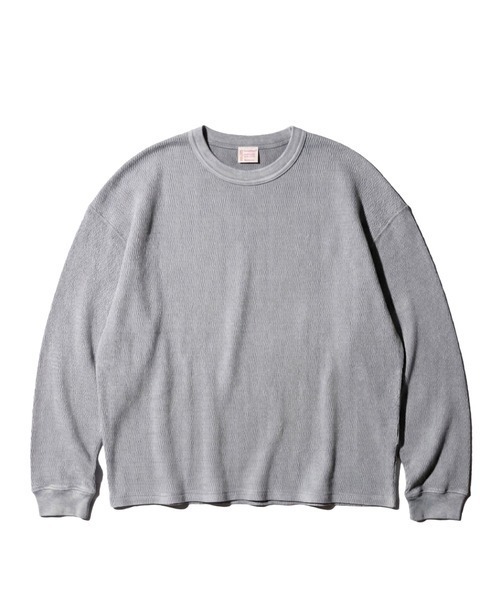TOWNCRAFT(タウンクラフト)の「TOWNCRAFT / タウンクラフト COTTON THERMAL CREW TEE コットン サーマル クルーネックTシャツ(Tシャツ/カットソー・メンズ・ナチュラル/ネイビー/ピンク/ブラック/グレー・MEDIUM/LARGE)」の2枚目の写真