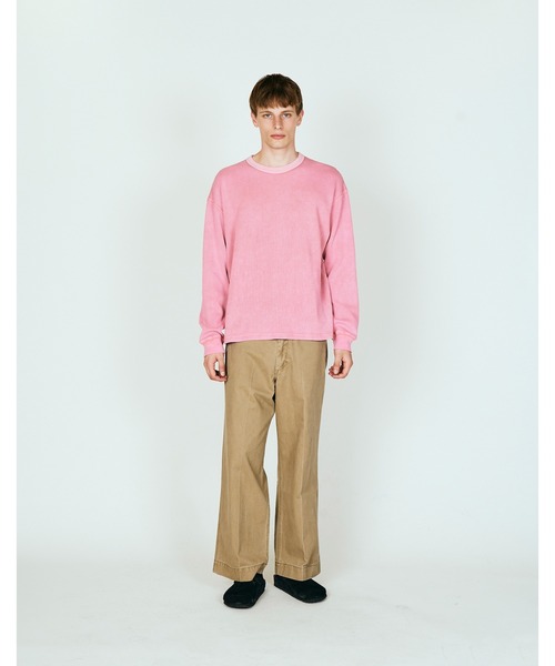TOWNCRAFT(タウンクラフト)の「TOWNCRAFT / タウンクラフト COTTON THERMAL CREW TEE コットン サーマル クルーネックTシャツ(Tシャツ/カットソー・メンズ・ナチュラル/ネイビー/ピンク/ブラック/グレー・MEDIUM/LARGE)」の5枚目の写真