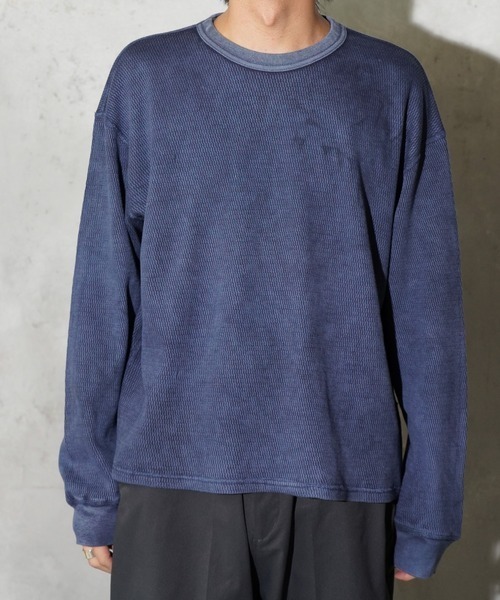 TOWNCRAFT(タウンクラフト)の「TOWNCRAFT / タウンクラフト COTTON THERMAL CREW TEE コットン サーマル クルーネックTシャツ(Tシャツ/カットソー・メンズ・ナチュラル/ネイビー/ピンク/ブラック/グレー・MEDIUM/LARGE)」の11枚目の写真