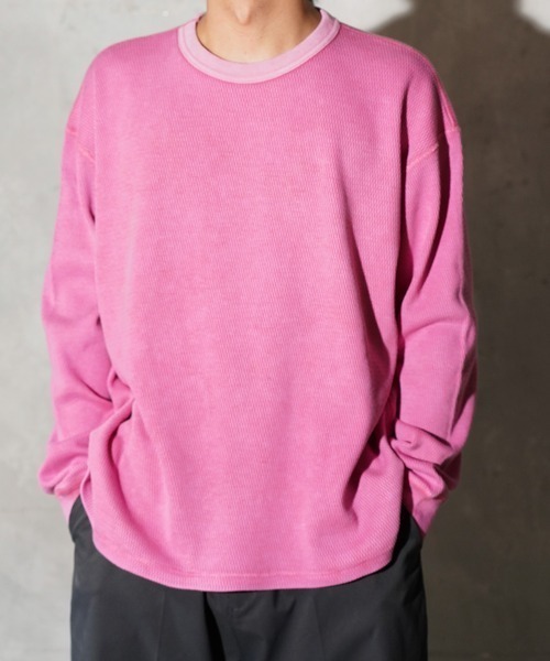TOWNCRAFT(タウンクラフト)の「TOWNCRAFT / タウンクラフト COTTON THERMAL CREW TEE コットン サーマル クルーネックTシャツ(Tシャツ/カットソー・メンズ・ナチュラル/ネイビー/ピンク/ブラック/グレー・MEDIUM/LARGE)」の17枚目の写真